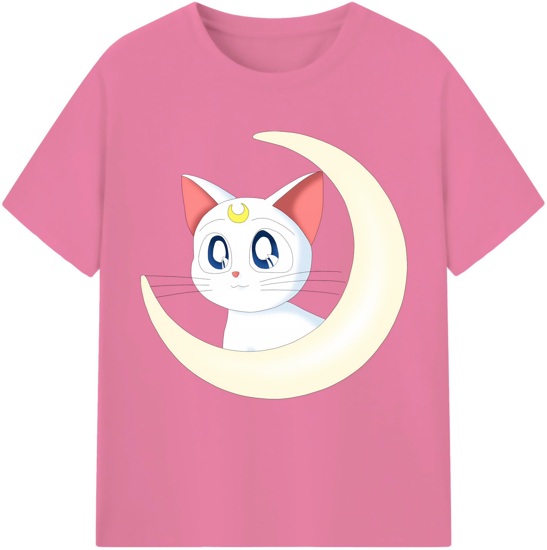 （画像用） 美少女戦士セーラームーン Sailor Moon 綿100％半袖Tシャツ（フロントプリント）